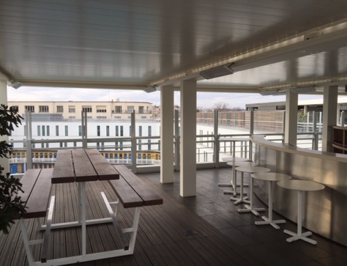 Pose d’une pergola à l’hôtel Molitor Paris